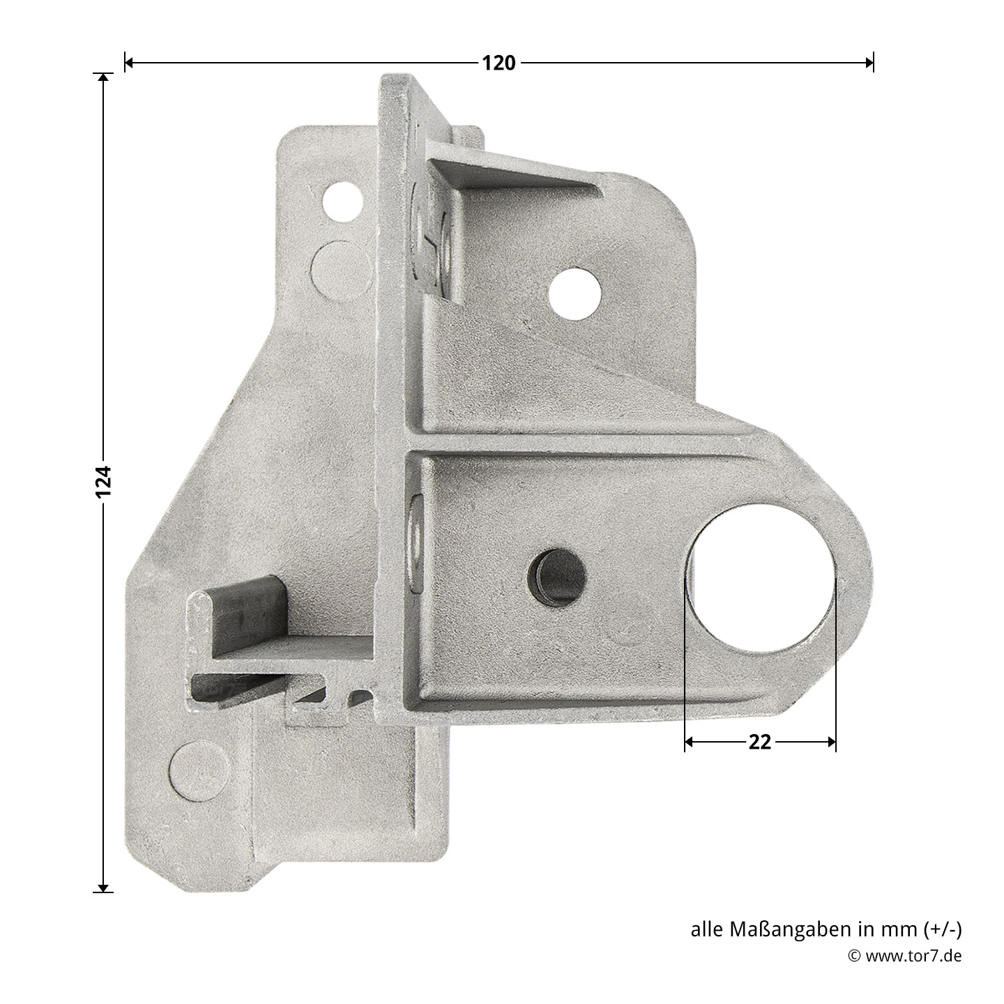 Hörmann Aufsetzstück, Beschlagsart N, Rechts – Bild 5