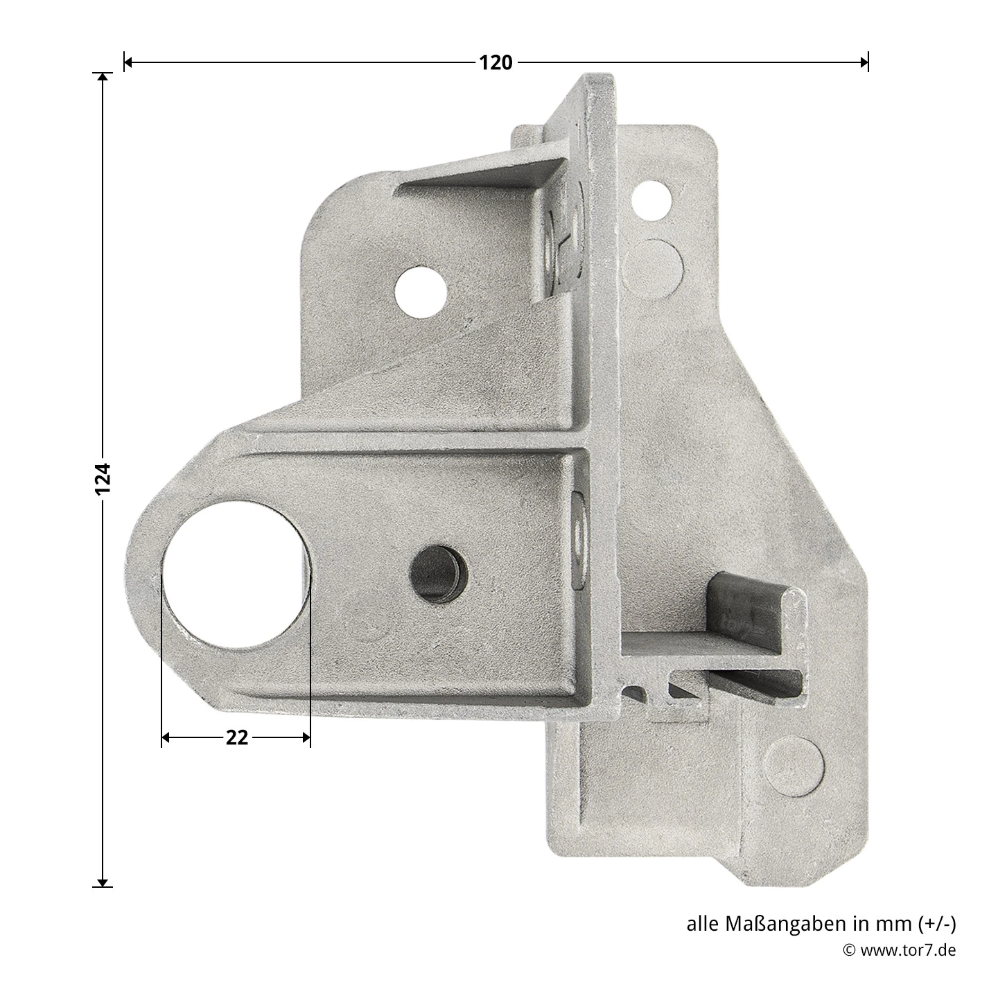 Hörmann Aufsetzstück, Beschlagsart N, Links – Bild 5