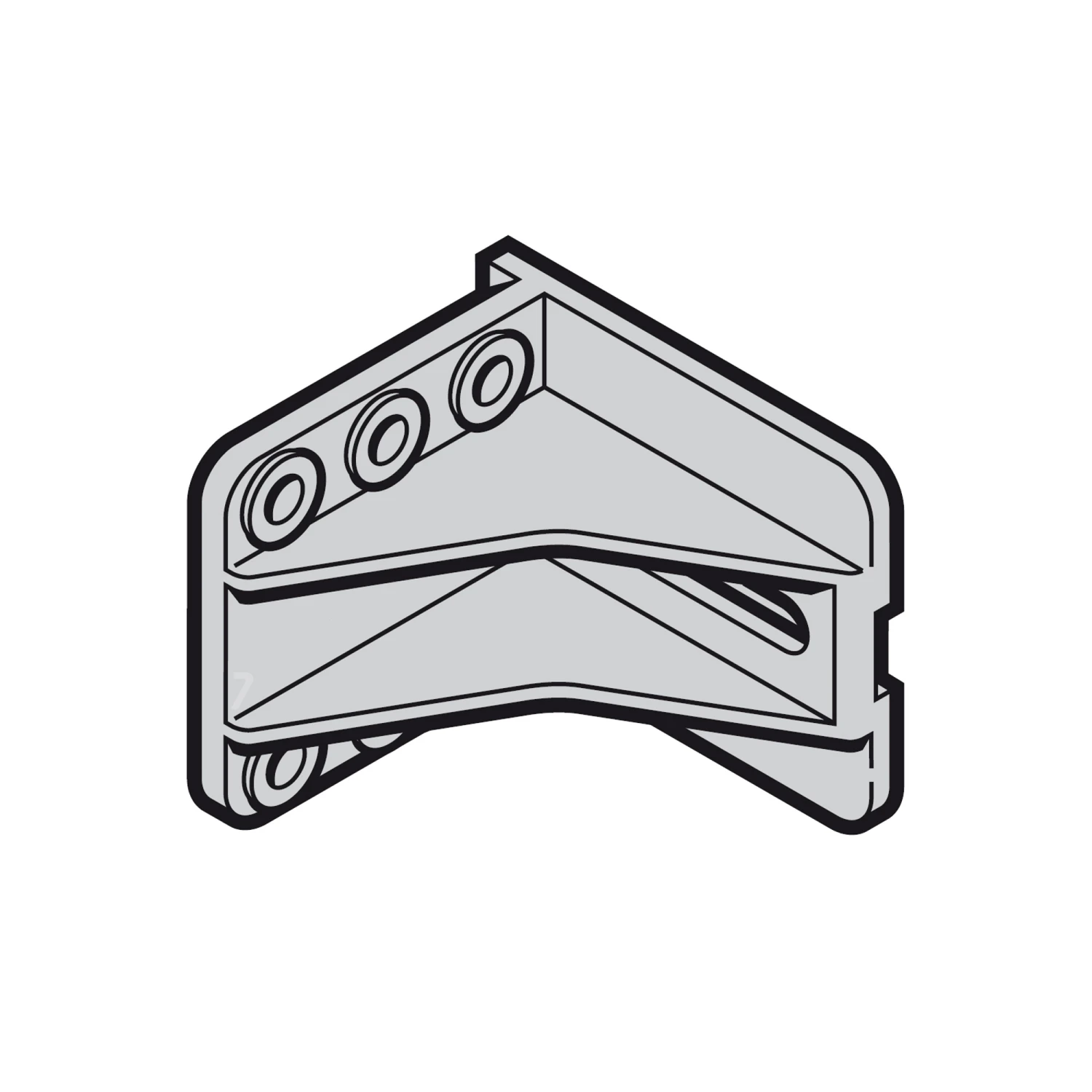 Hörmann Obere Rollenhalterbefestigung, Beschlag H, V