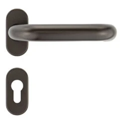 Hörmann Drückergarnitur, Aluguss Braun, PZ