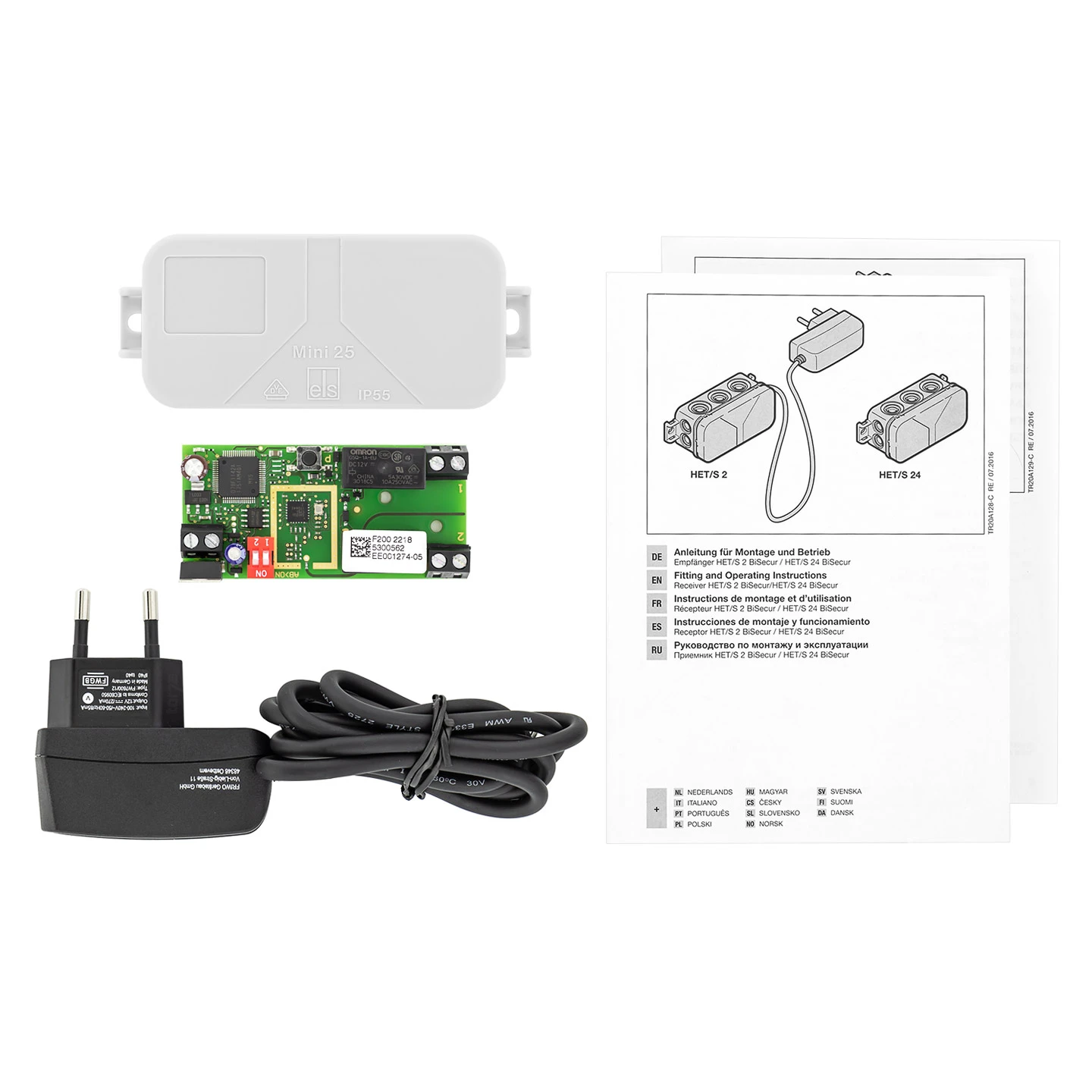 Hörmann 2-Kanal-Relais-Empfänger HET/S 2, BiSecur – Bild 5