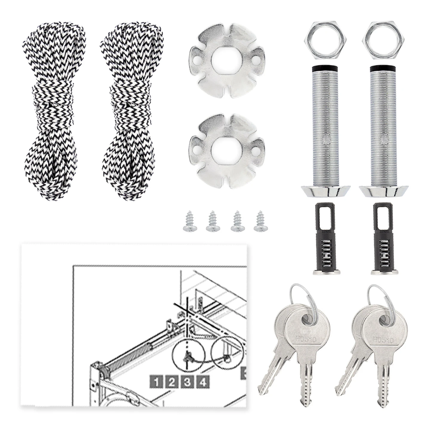 Hörmann Notentriegelung NET 4-2, 2er-Set, Gleichschließend – Bild 5