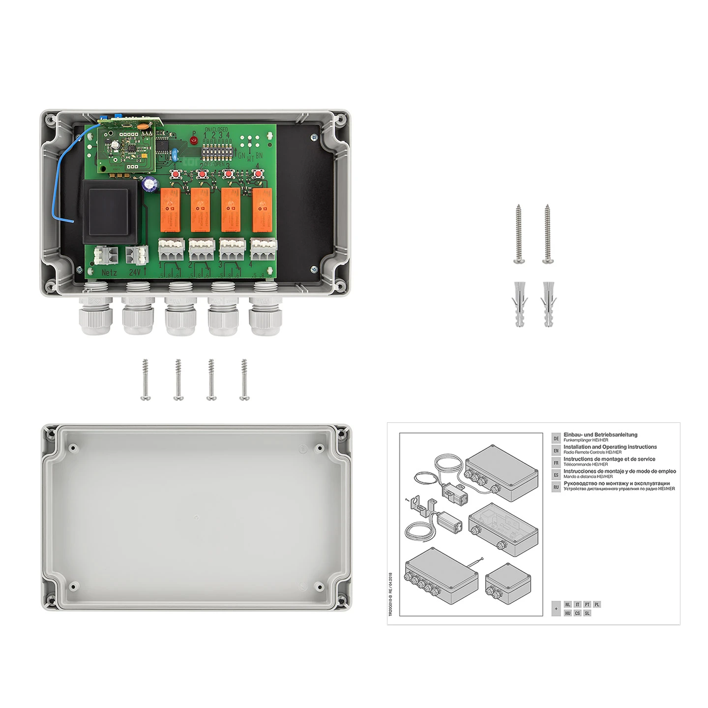 Hörmann 4-Kanal-Relais-Empfänger HER 4, 868 MHz – Bild 7