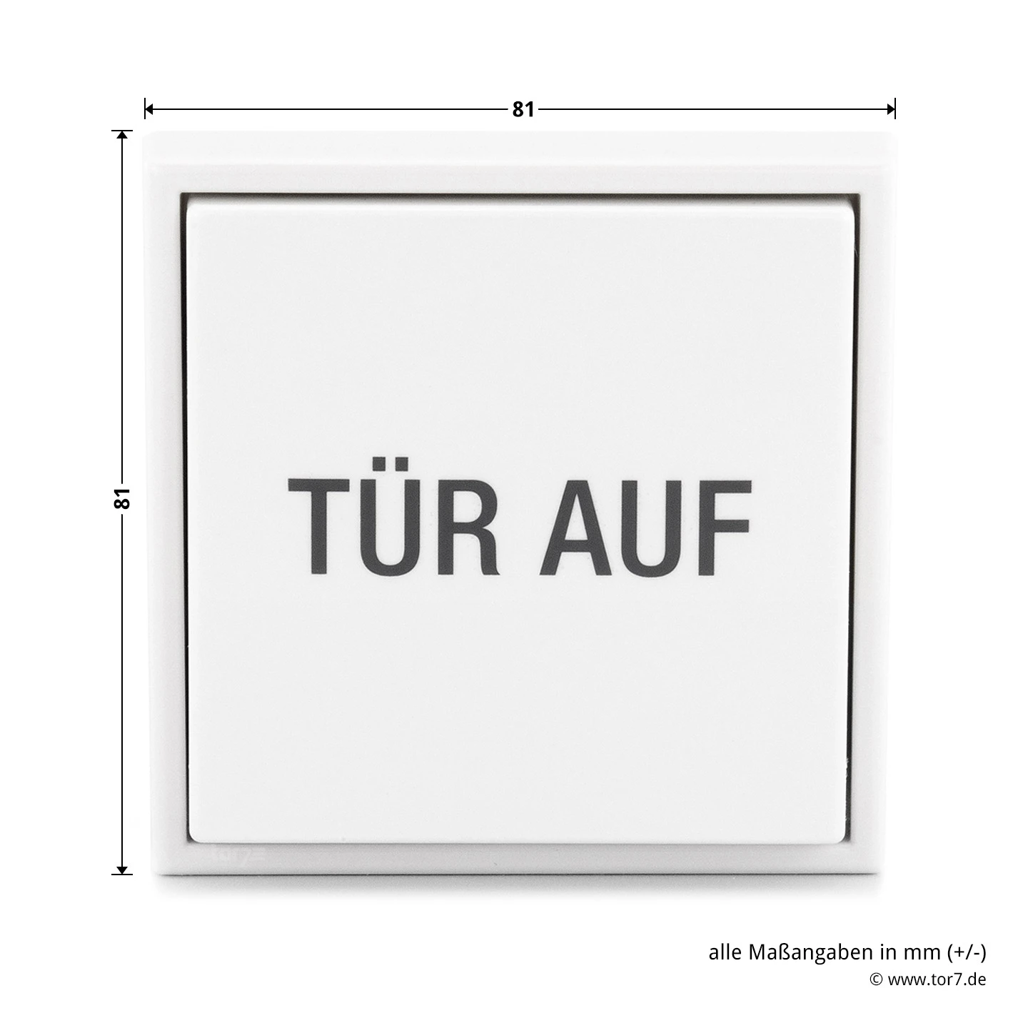 Hörmann Innentaster "Tür Auf", Weiß – Bild 8