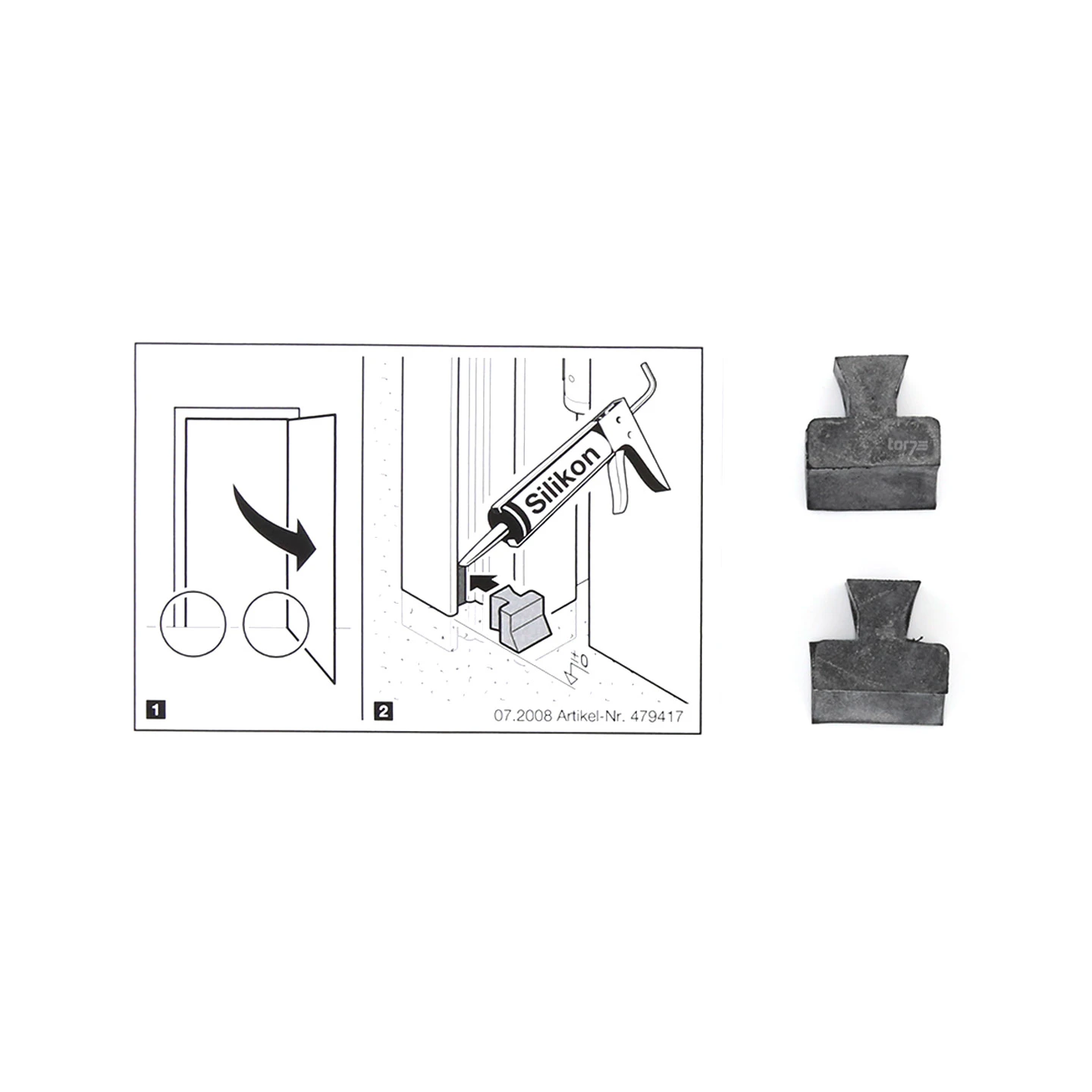Hörmann Zargendichtung Für T-60-, T-90- Und T-120-Türen, P32, Länge 6,50 Meter Mit Dichtungskeil – Bild 5