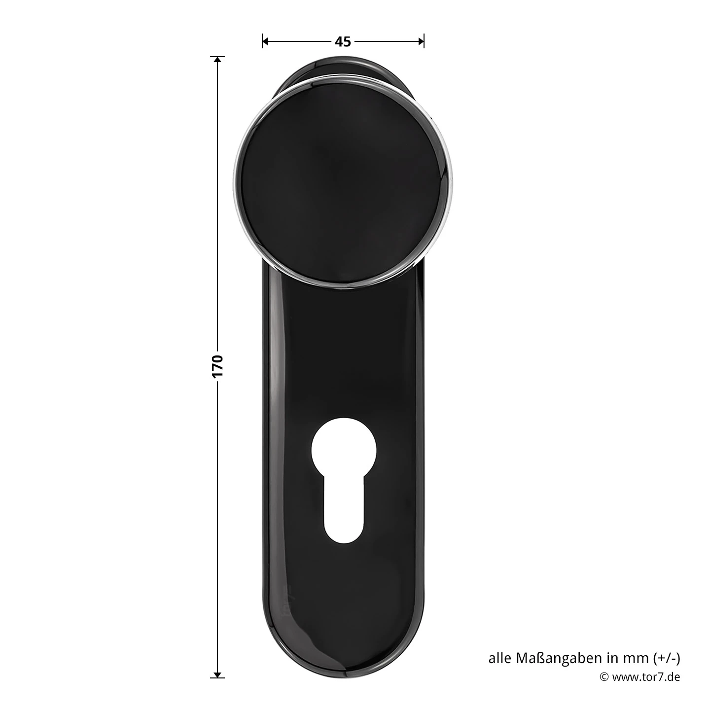 Hörmann Feuerschutz-Wechselgarnitur Typ D110 In Kunststoff Schwarz – Bild 6