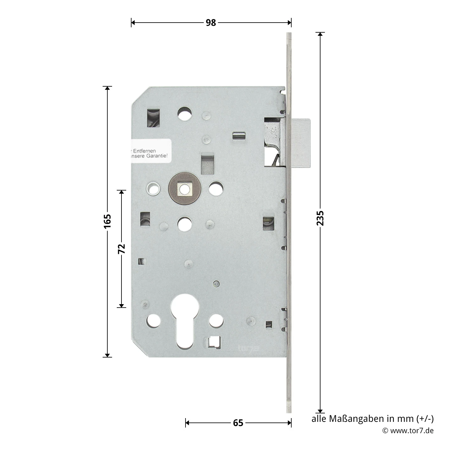 Hörmann Panikschloss ECO 115, Funktion D, Einwärts – Bild 4