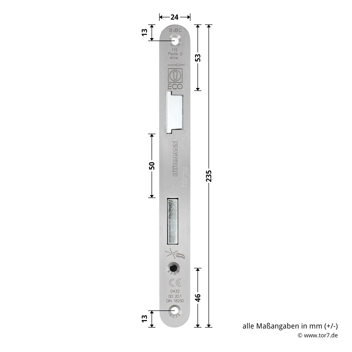 Hörmann Panikschloss ECO 115, Funktion D, Einwärts – Bild 5