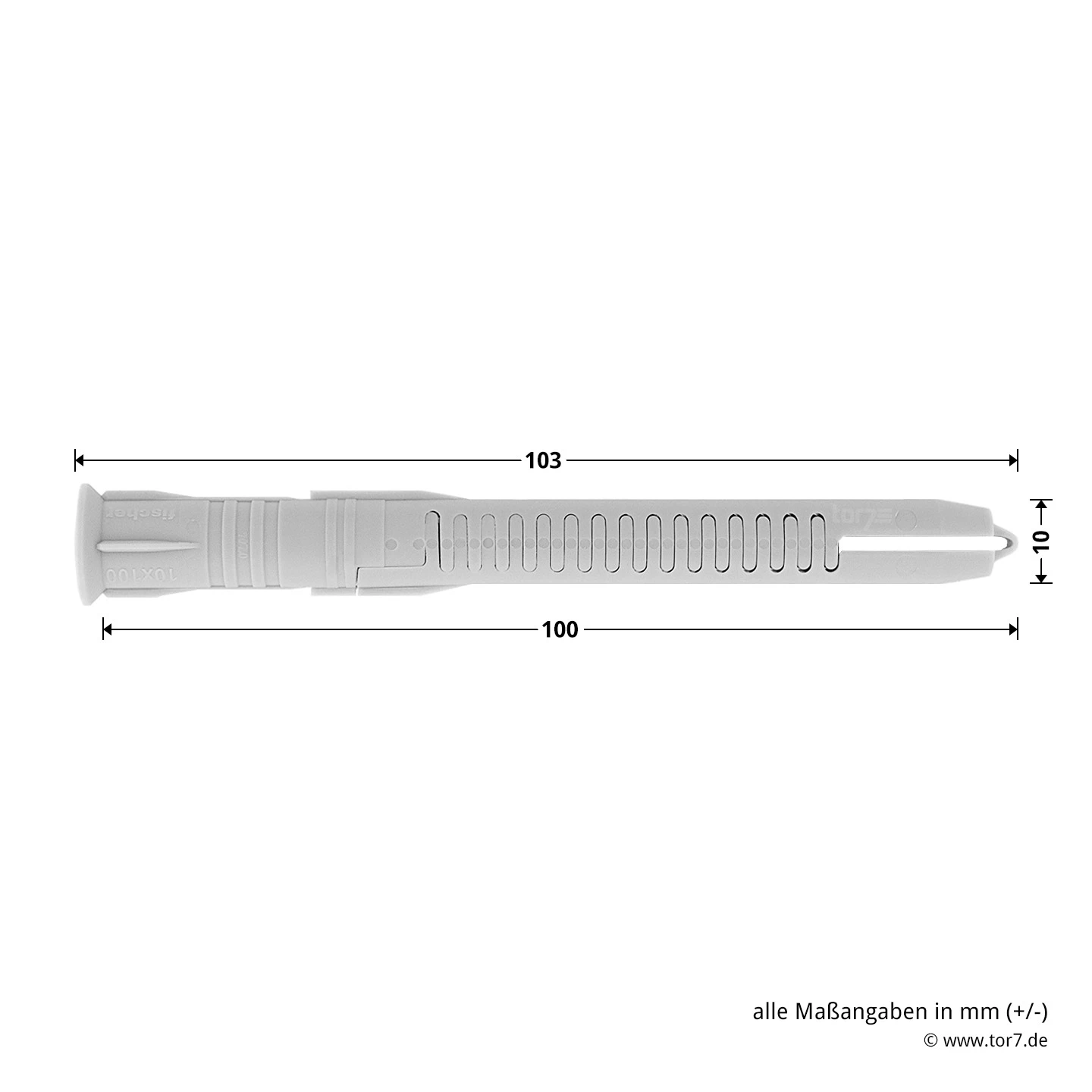 Hörmann Dübelpaket D51 Mit Senkkopfschraube, Torx – Bild 6