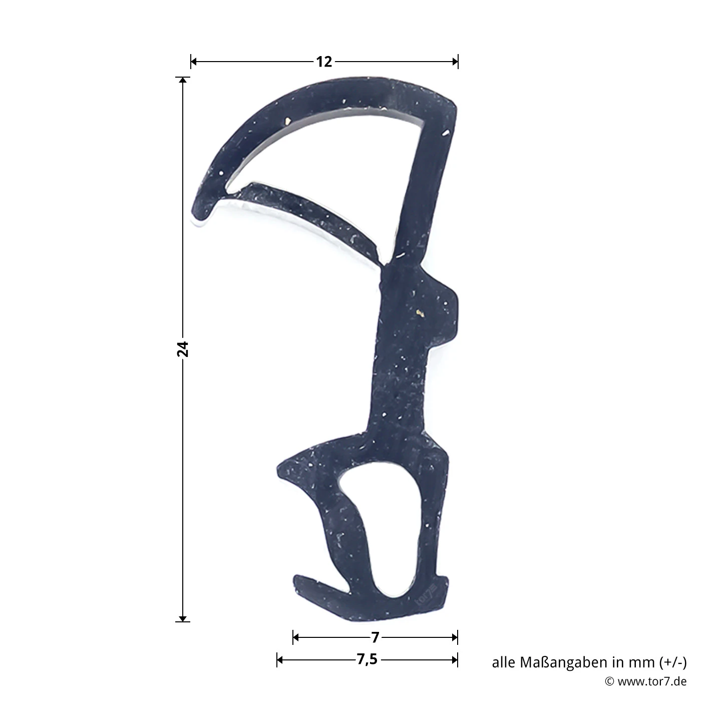 Hörmann Beipackbeutel Rauchschutz, Dichtung 6,20 M, Eckzarge – Bild 8