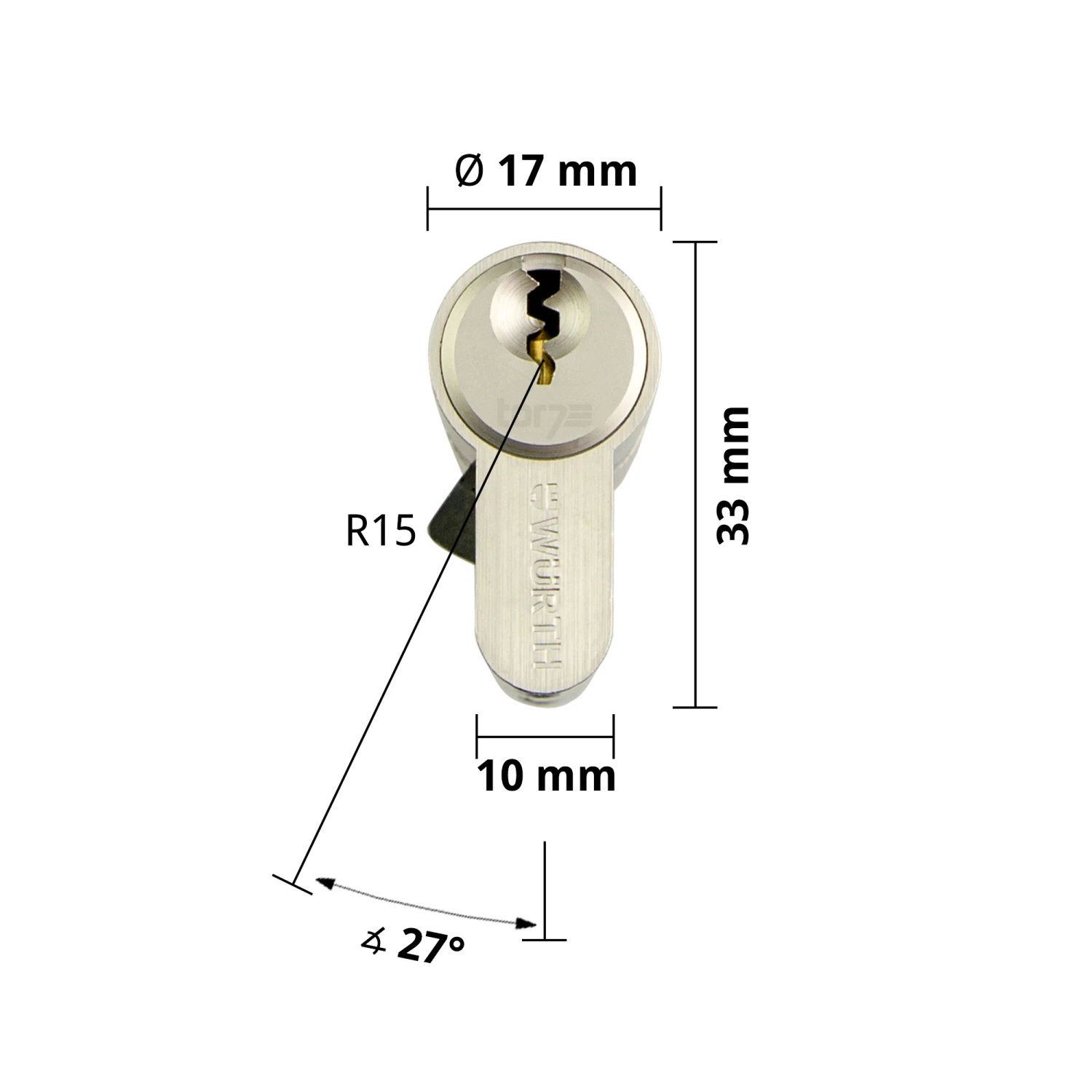 Schließzylinder 30/30 Mit Drei Schlüsseln Doppelzylinder NP – Bild 5