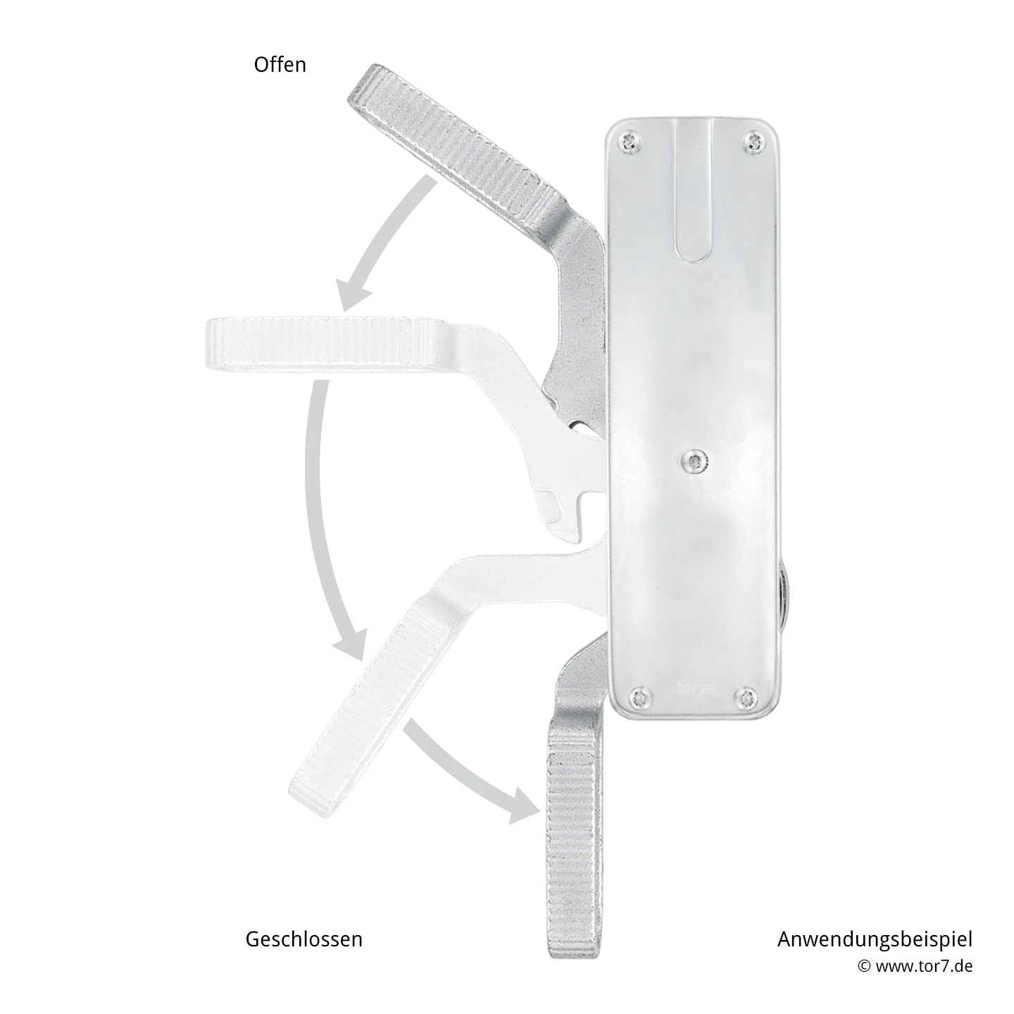 Hörmann Tortreibriegel Basküle Links, Unten Schließend – Bild 7