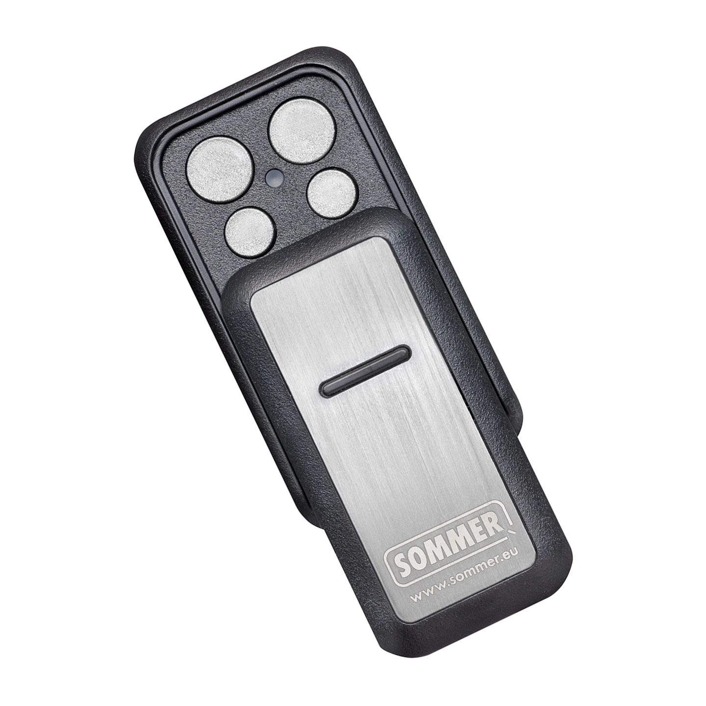 SOMMER Handsender Slider+, Schwarz, Edelstahl
