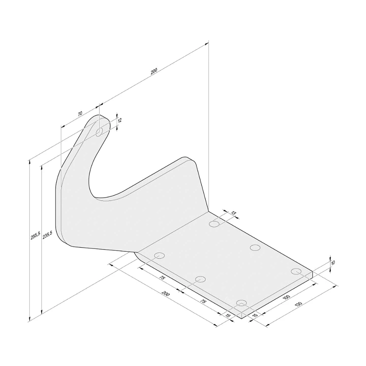 SOMMER Torpfostenbeschlag 200/235,5 Twist XL – Bild 2