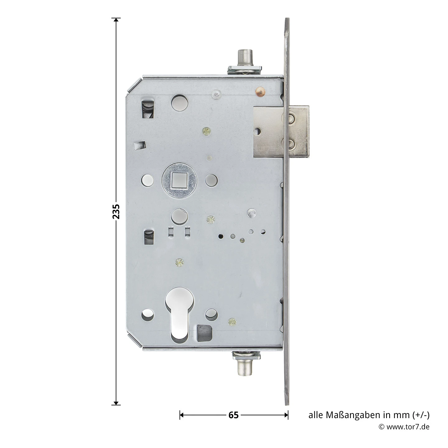 Teckentrup STA Einsteck-Panikschloss 1013 E, Stulp Edelstahl – Bild 4